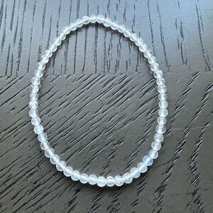 Blue moonstone bracelet 4mm SIZE 6.5-7’